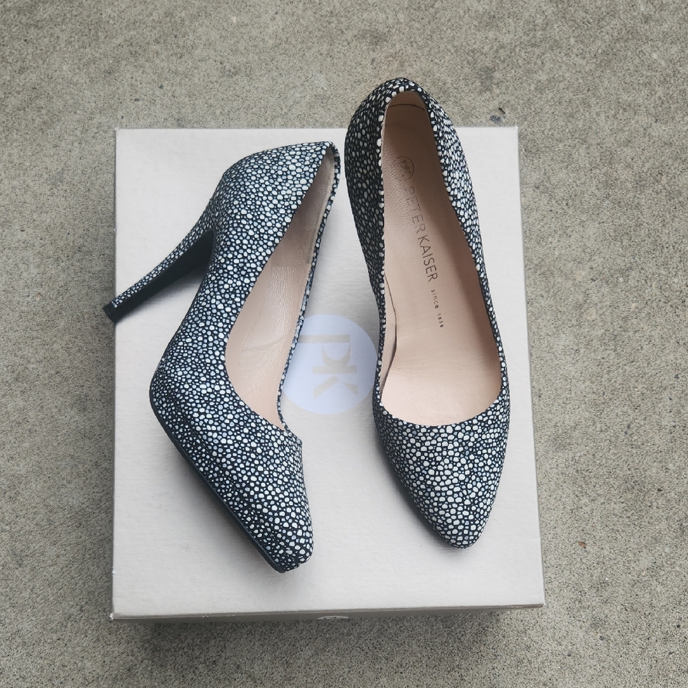 Peter Kaiser Black and White Heels